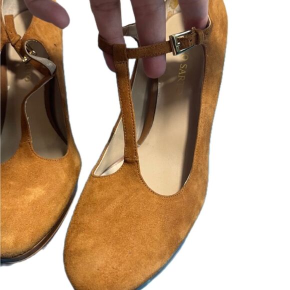 Franco Sarto Neven TAN suede heels - Picture 9 of 11